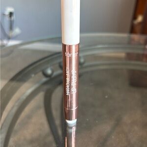 Tarte Maracuja Lip Plump in hot cocoa